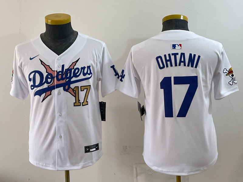 Youth Los Angeles Dodgers #17 Ohtani white Game 2026 Nike MLB Jersey 0723003